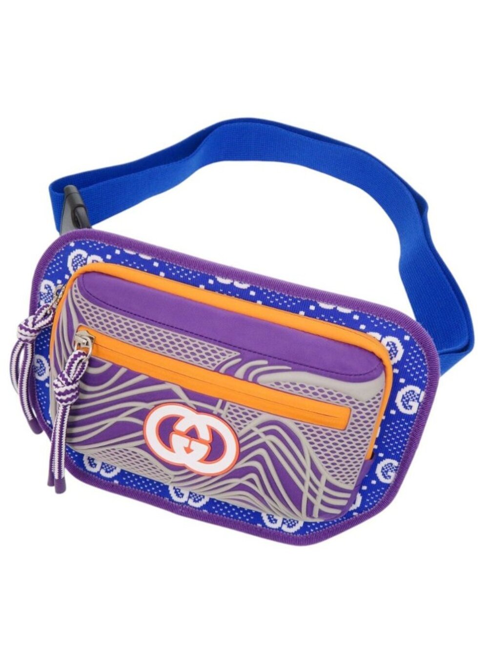 Gucci GG Nylon Rubber Multicolor Waist Bag